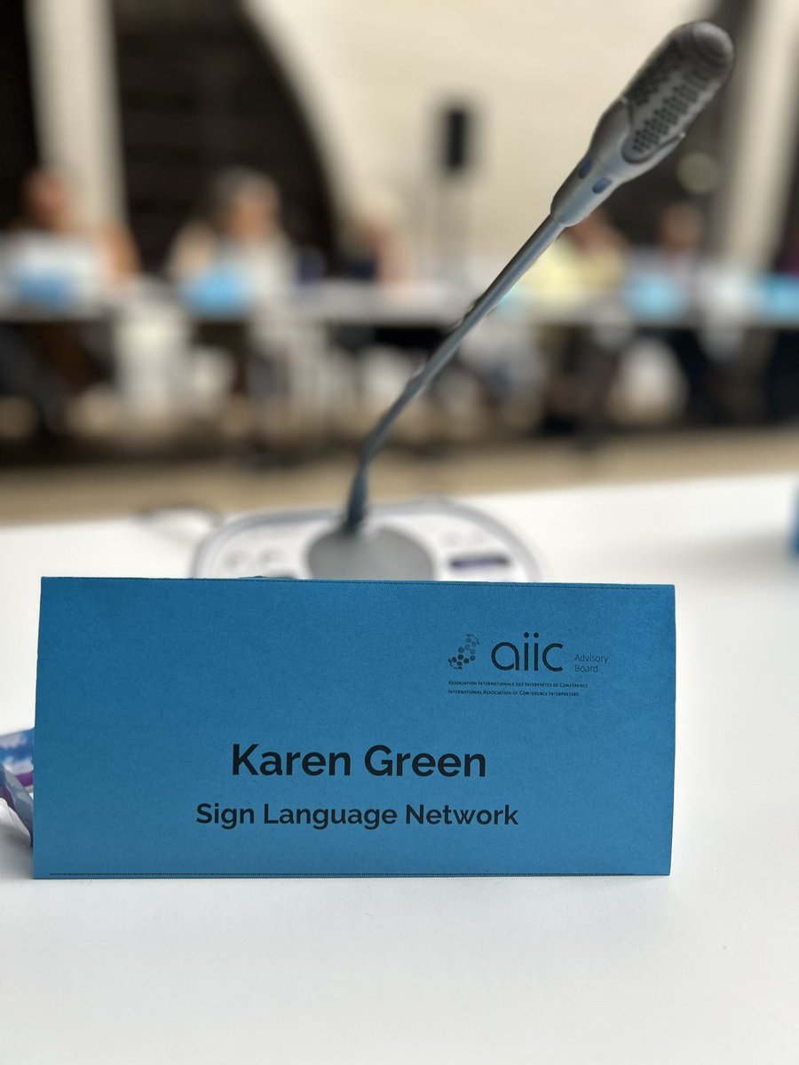 This week <a href="/KGinterpreter/">Karen Green</a> is attending the AIIC AB meeting in Brussels representing SLN