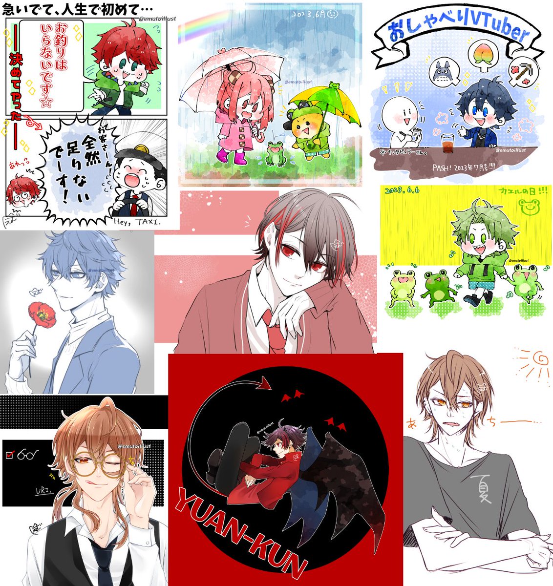 今月描いた絵を晒そう #からぴち 6月も楽しく描けました！🤗✨ 皆さん