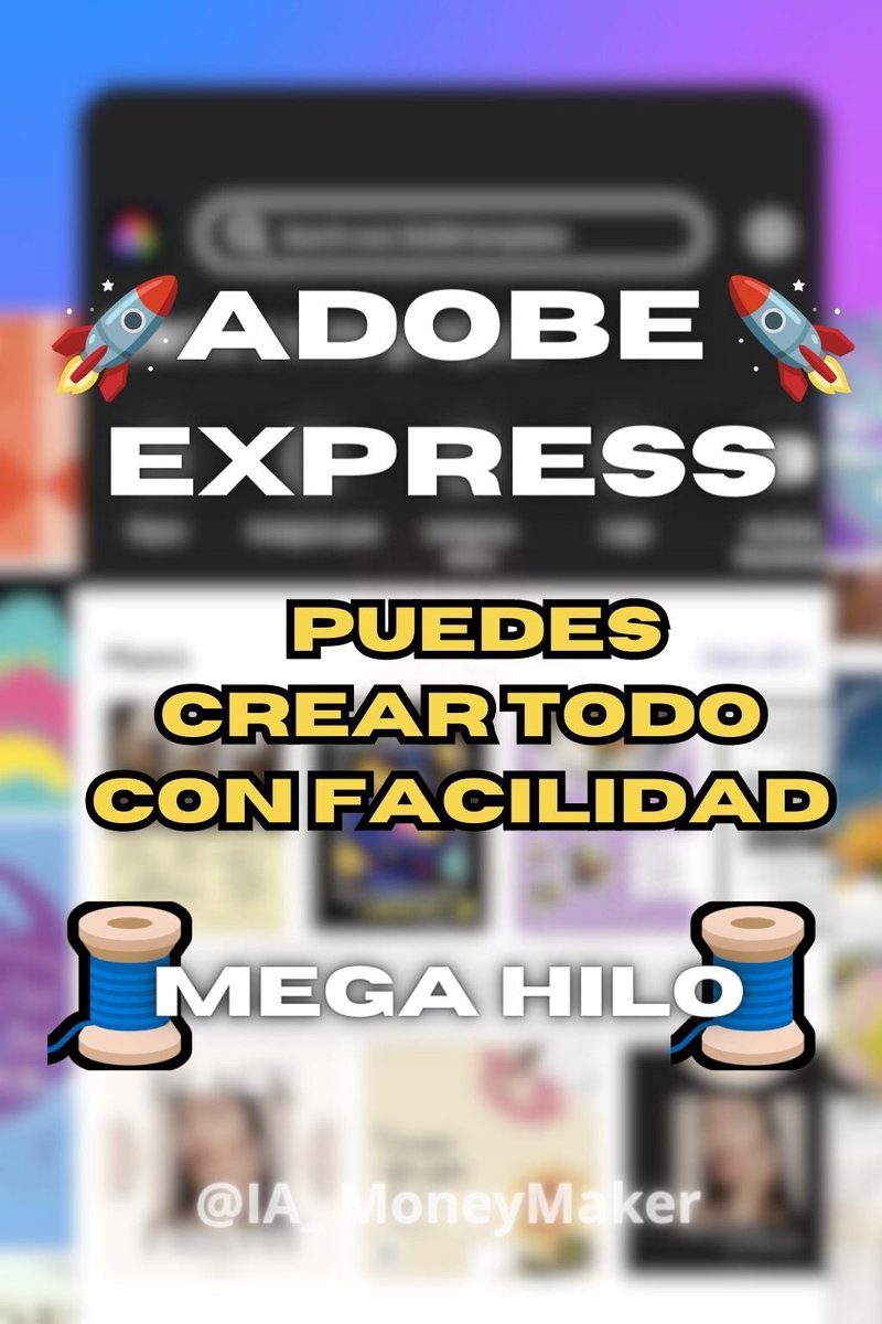 ☠️ CANVA, está MUERTA

🚨 ¡Adobe Express de romper el JUEGO con su nueva aplicación para móviles!

🔥 Puedes crear TODO con facilidad.
Flyer, LOGO, miniatura de youtube, CV..

🧵MEGA HILO🧵(GUARDAR AL INSTANTE)