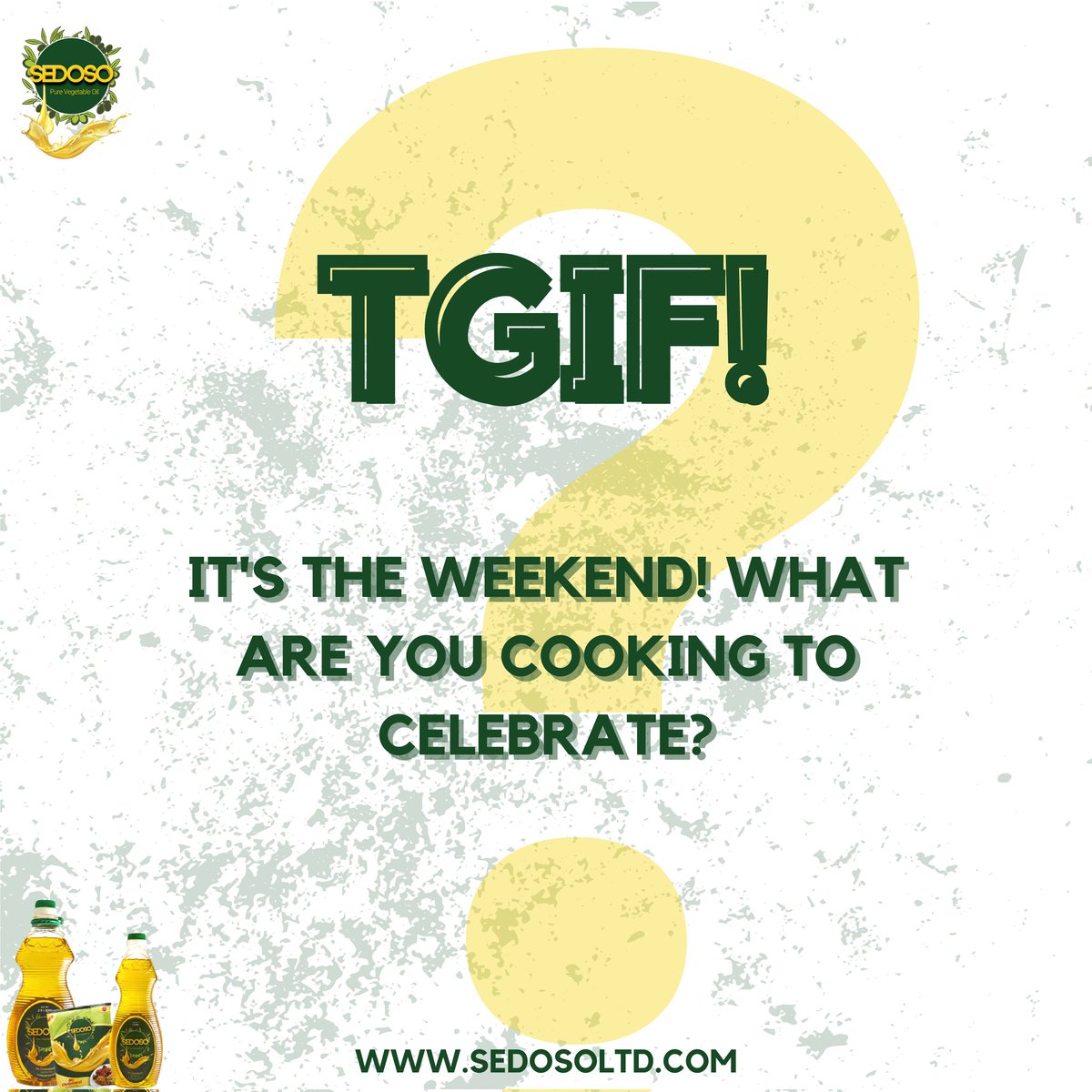 sedosoltd's tweet image. Friday is all about indulgence! Share your favorite dish to prepare for the weekend. We won&apos;t judge; we might even ask for your recipe!