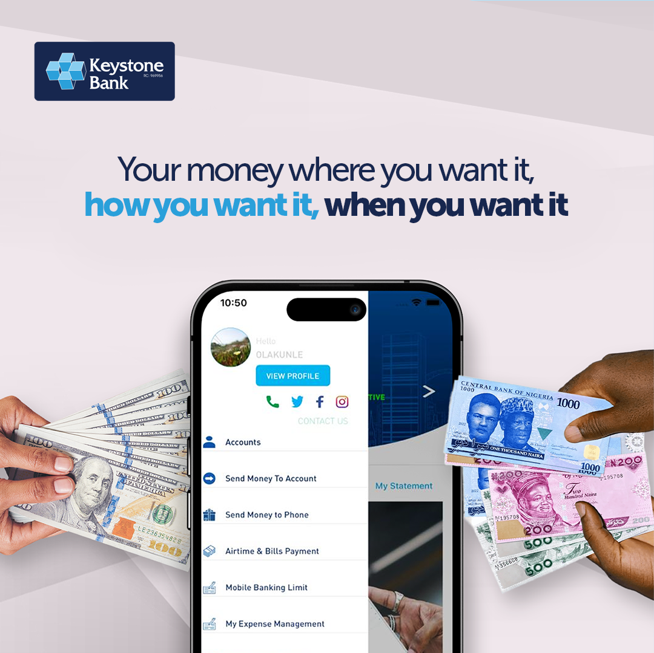 keystonebankng's tweet photo. Move money without borders with our International Money Transfer options.
DM for more information.
#IMTO
#KeystoneBank
#MakeItHappen https://t.co/ExLNjvFIvy