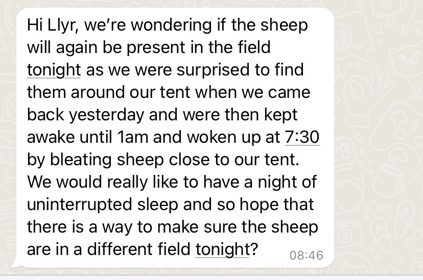 Anyone fancy telling me the best way to respond to this camper?? 😂

#wildcamping #wales