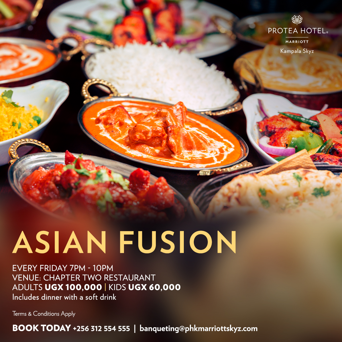 Take your taste buds on a journey with our Asian Fusion menu at Chapter Two Restaurant.

Join us for an unforgettable dining experience with your friends and family.

Discover the vibrant flavors of Asia right here at Skyz Hotel.

#AsianFusion #CulinaryExperience #SkyzHotel