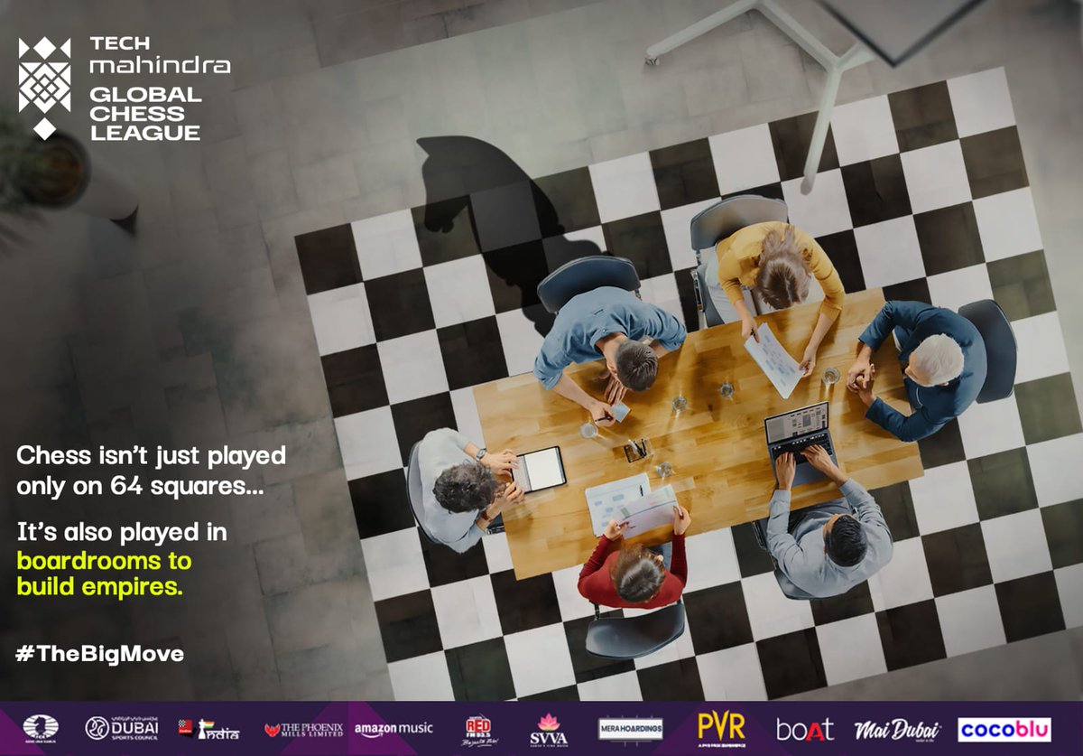 khushi1563's tweet photo. The inaugural edition of the Global Chess League is taking place in Dubai from June 21 to July 2, 2023. The league, which introduces the franchise format to the sport of ches
#TheBigMove https://t.co/TizMklWqDI