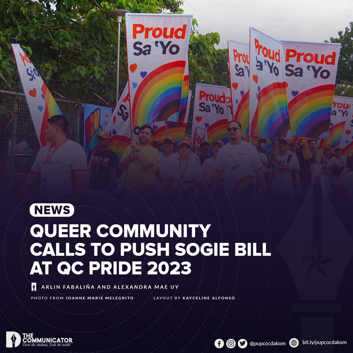 pupcocdakom's tweet photo. 𝗡𝗘𝗪𝗦 | 𝗤𝘂𝗲𝗲𝗿 𝗰𝗼𝗺𝗺𝘂𝗻𝗶𝘁𝘆 𝗰𝗮𝗹𝗹𝘀 𝘁𝗼 𝗽𝘂𝘀𝗵 𝗦𝗢𝗚𝗜𝗘 𝗕𝗶𝗹𝗹 𝗮𝘁 𝗤𝗖 𝗣𝗿𝗶𝗱𝗲 𝟮𝟬𝟮𝟯

With the recent passing of the Sexual Orientation, Gender Identity, Gender Expression, or Sex Characteristics (SOGIESC) Equality Bill… https://t.co/0lObVWb1od