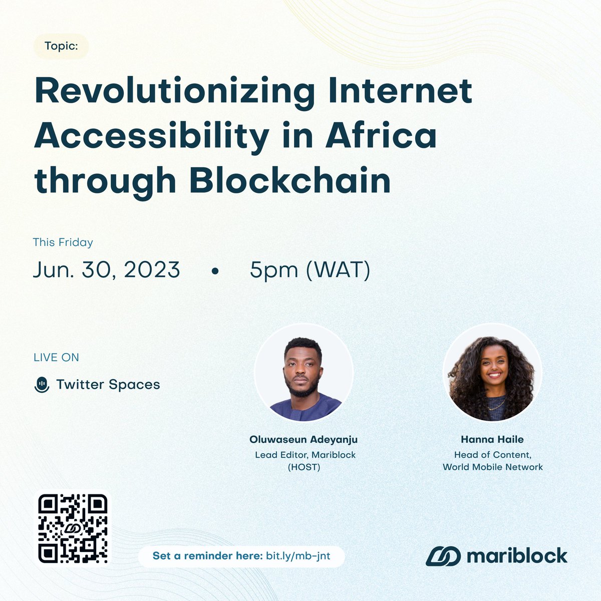 Join our Twitter Space today by 5pm as industry experts discuss the innovative ways Africa’s Internet landscape is being transformed.

Set a reminder here:
twitter.com/i/spaces/1vOxw…