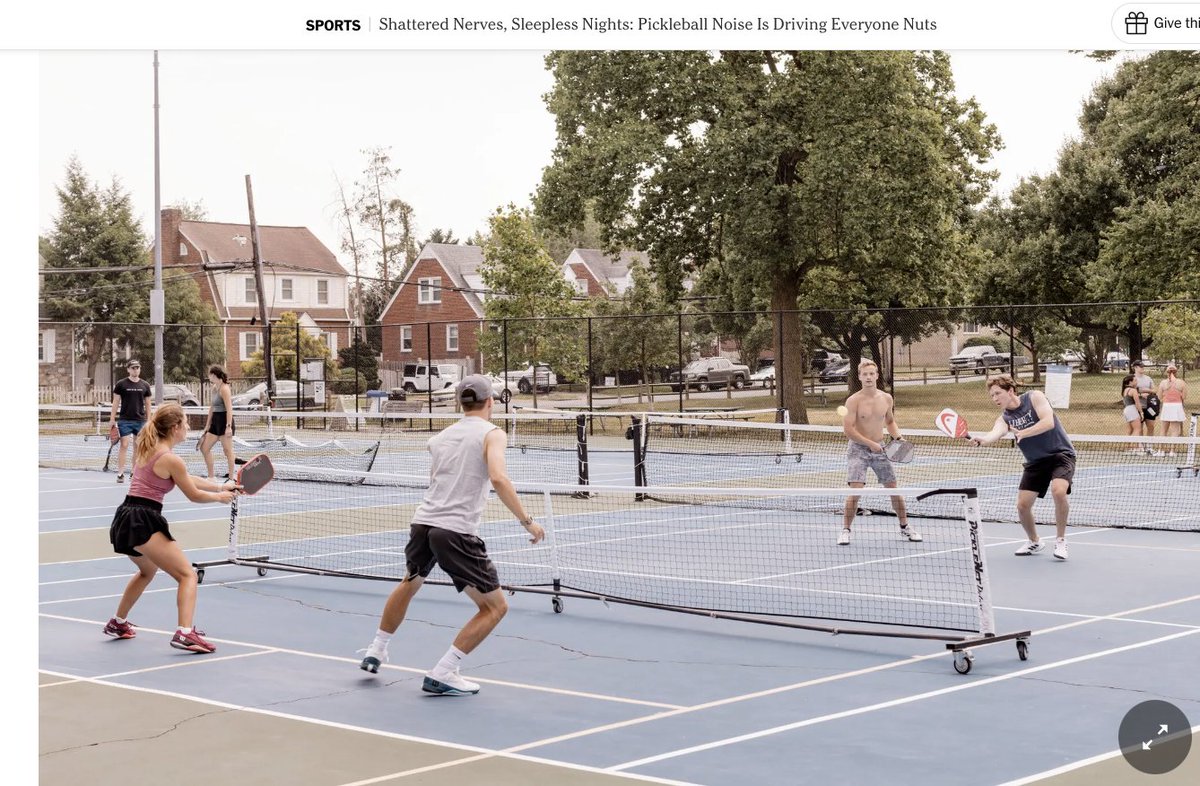 Malcolm Harris on Twitter "Great photo editing on the pickleball noise
