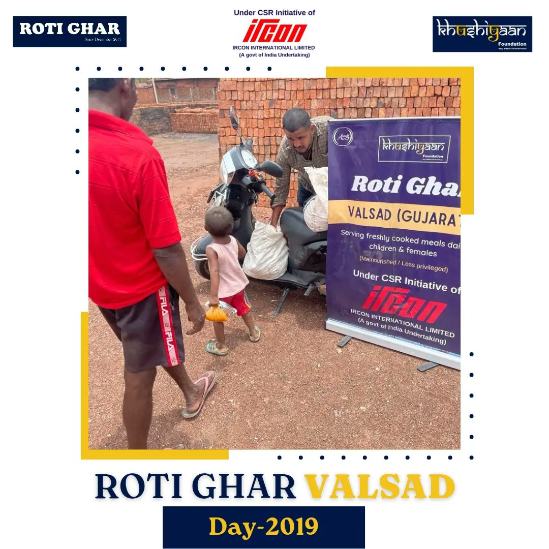 RotiGharIndia's tweet photo. Date : 25-06-2023
Location :
Delhi
Valsad
Vitava
Mumbai
Roti Ghar : Day 2019
"The highest of distinctions is service to others"
Be kind to everyone and spread happiness across!
.
#upliftingsociety #helpingothers #feedingkids #hungerfree
#Hungerfreeindia #Kidsofrotighar https://t.co/5nCyKVqxnA