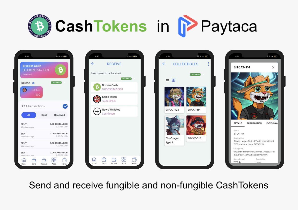 Since day 1 of #CashTokens activation in #BCH last May 15, we have built partial support for #CashTokens in our browser extension. Today we are happy to announce that our v0.16.x release now has full CashTokens support in both mobile app and browser extension. Try it now!