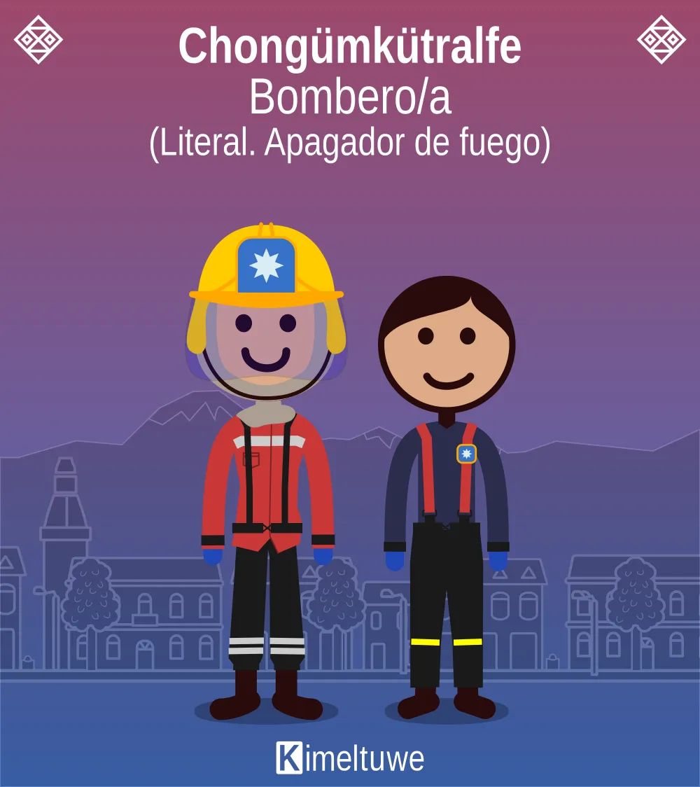 Chongümkütralfe, kümeke che... Bombero/as, chicos/as buenos/as
#Bomberos