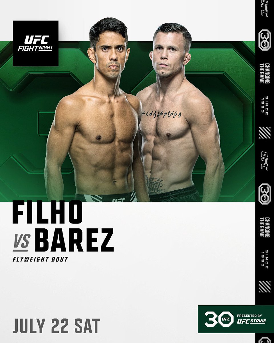 spanish_mma's tweet photo. FILHO VS BAREZ

22 JUL 2023 - The O2 Arena London

@DanielBarez @ufc @JafelFilho 

#barez #danibarez #filho #jafelfilho #ufc #ufclondon https://t.co/B7jdqNag7Y