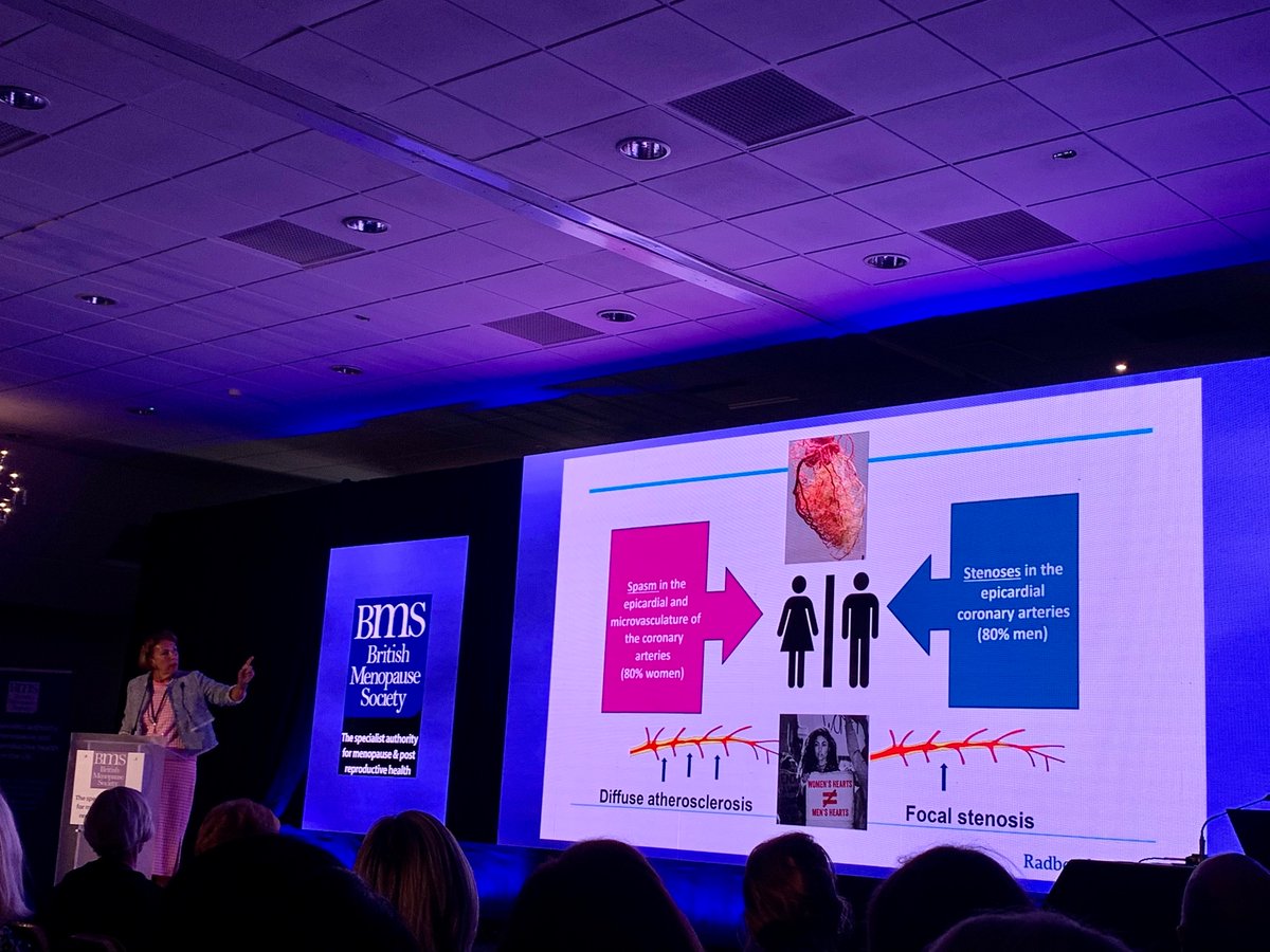 The most inspiring talk from the “cardio feminist” @MaasAngela on cardiovascular women’s health. As a feminist medic in training, it was a privilege to hear a pioneer talk about sex differences in presentation of CVD, prevention, and care! <a href="/BrMenopauseSoc/">British Menopause Society</a>