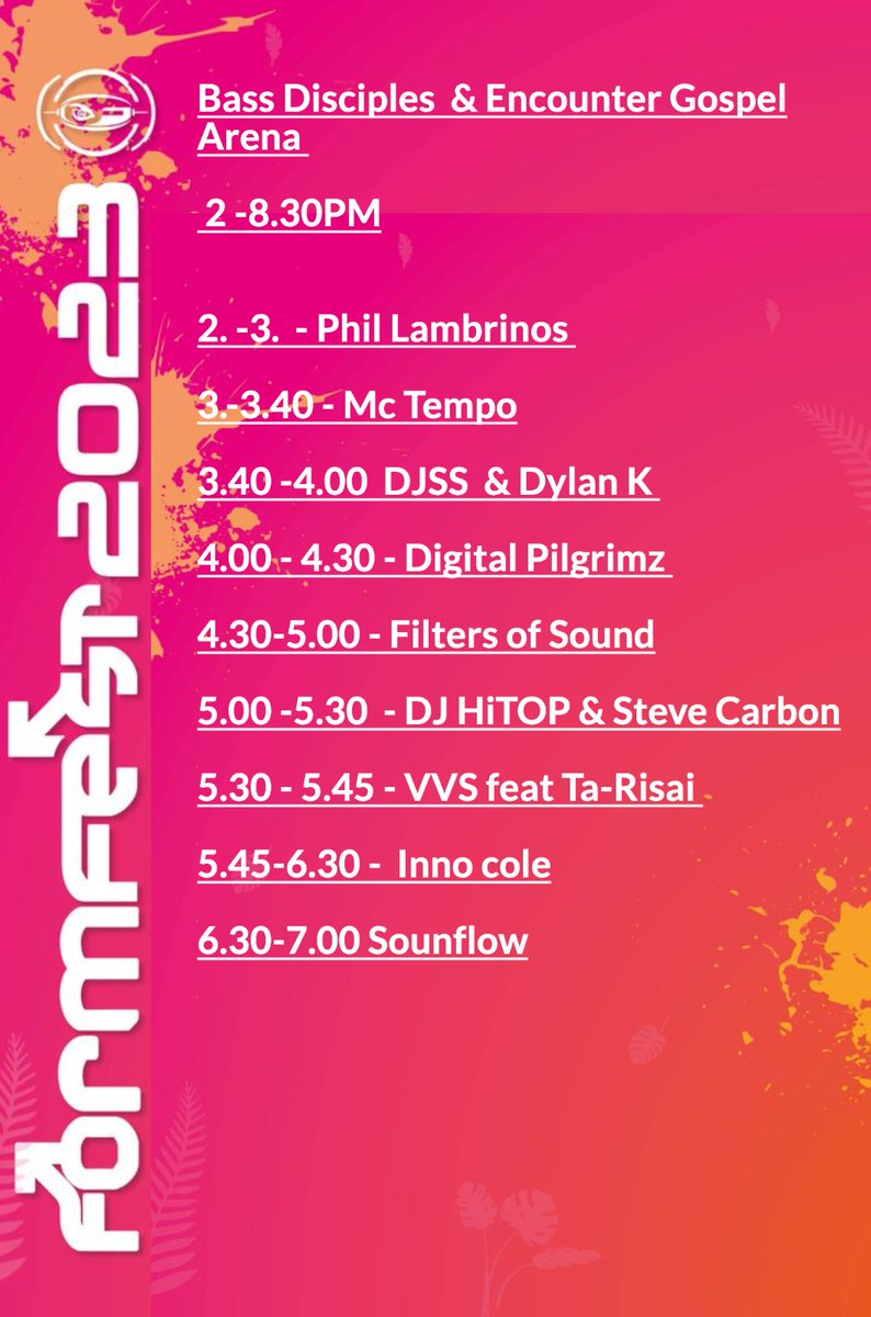 FormationRecs's tweet image. FORMFEST FESTIVAL 2023 
8 arena  14 hours 100 Artist  
@2funkymusiccafe 
DRUM &amp;amp; BASS/JUNGLE/ HOUSE/ 140/ OLDSKOOL / LIVE MUSIC/  🎫 EVENTBRITE eventbrite.co.uk/e/formfest-202…  SKIDDLE skiddle.com/e/36371664  Facebook  facebook.com/events/1453391…  Website formfest.co.uk  #dnb #rave