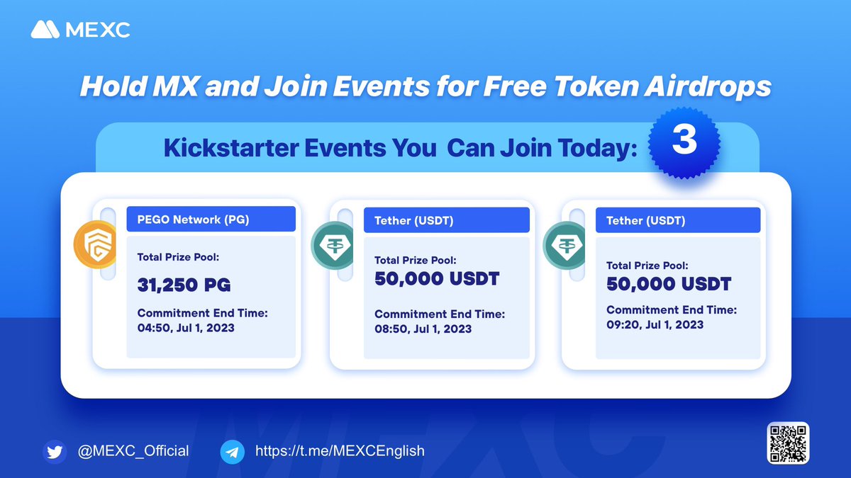 MEXC's tweet photo. Need some #Airdrops? 🎉
Viral share to join Lucky Draw

🎁10 ppl * 10 $MX
⏳Ends on Jul 1, 1 am UTC

To enter:
🔹LK, RT, tag 3 frds 
🔹Mention @MEXC_Official 
🔹Fill out: https://t.co/651z0C1sl0 https://t.co/xfFcOiP5uX