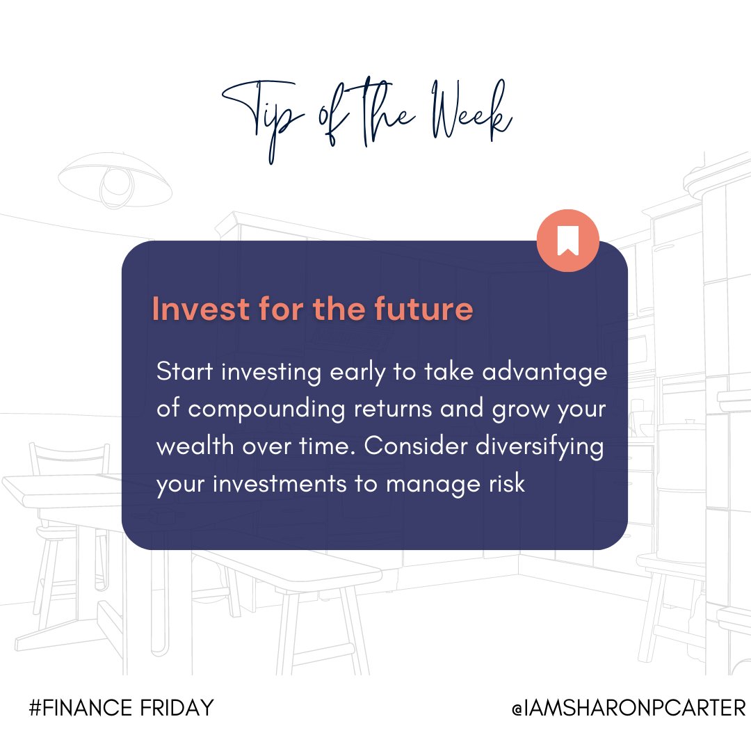 Starting early and diversifying your investments can lead to compounding returns over time. It's never too late to begin your #investment journey. Let your money work for you and pave the way for financial success! Your financial future will thank you. 🌱💼

#financefriday