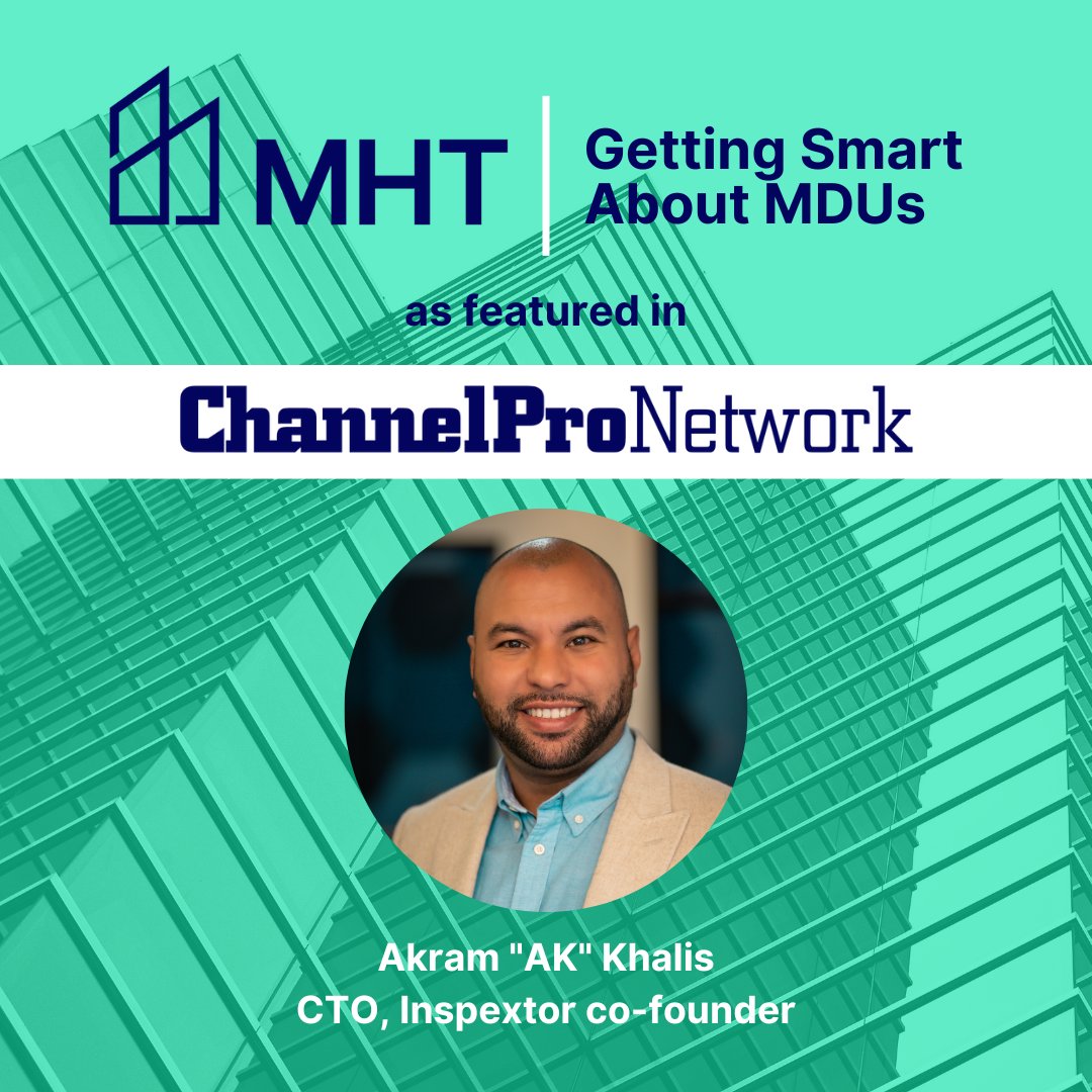 Flashback Friday: Our CTO and Inspextor co-founder, AK, spoke with The ChannelPro Network about IoT in MDUs and using a PoE infrastructure to implement features residents and owners want. Full article here:
 
channelpronetwork.com/article/gettin…
 
#iot #poe #smartbuildings #technology