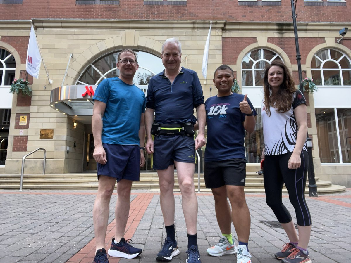 Pre-meeting 5K Run #BILAG #lupus research group in Leeds. Always rejuvenating to start a meeting with a dose of #physicalactivity