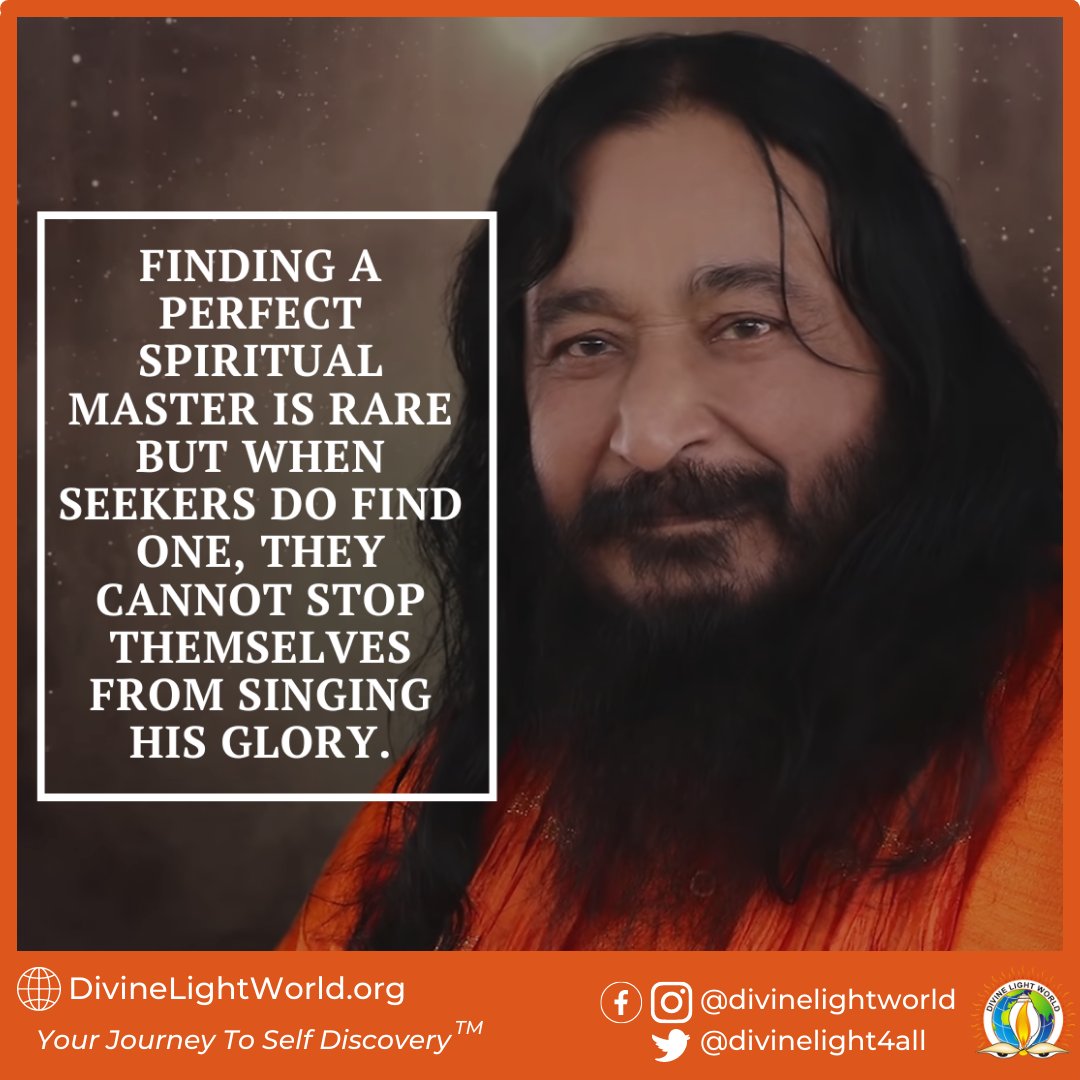 divinelight4all's tweet photo. Finding a Perfect Spiritual Master is rare but when seekers do find one, they cannot stop themselves from singing His glory.
#guru #perfectmaster #spiritualmaster #shriashutoshmaharajji #divinelightworld https://t.co/jedeoTSozc