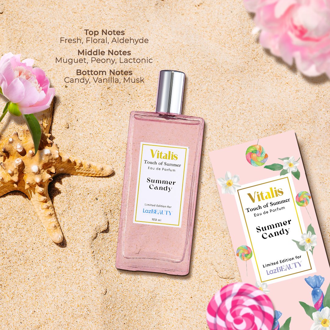 Let’s the summer’s sweetness wrap you with Vitalis Touch of Summer: Summer Candy! 🎀🍭
Dengan kombinasi manisnya permen, bunga segar, dan vanilla!

Masih bingung wanginya gimana? No worries! Comment pertanyaan kamu atau DM Minvi ya!✨