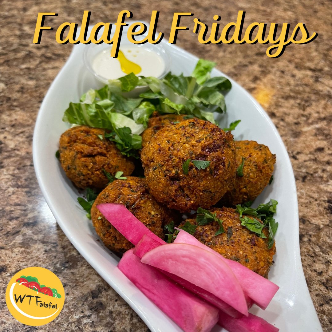 Spend Falafel Fridays at WTFalafel! Order in store or on the app! 📌12220 Pigeon Pass Rd, Unit J, Moreno Valley #lebanese #falafel #falafelfriday #fresh #vegan #morneovalley #ordernow #Wtfalafel