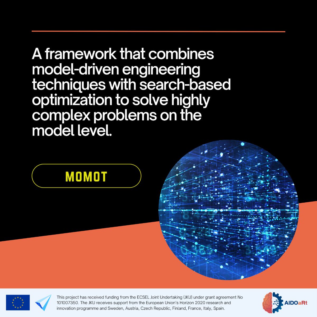 aidoart's tweet photo. ⚙️ #MOMoT's search engine is responsible for exploring the search space to find an orchestration of the model transformation rules that produces a good solution model concerning the defined quality criteria. https://t.co/1f9Q03VsJx