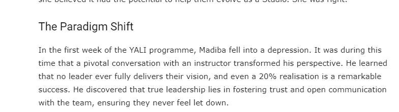 madibaOlivier's tweet photo. This is my more intimate interview ever

I never shared so much about the doubts,  depressions and breakthroughts of building Kiroo.

And also the impact of my wife

Talking with @wendiartit  was like an "Oprah Moment"  😉

 full Link
https://t.co/3my14cLeAl

#gamedevelopment https://t.co/O6MzpmeU1q