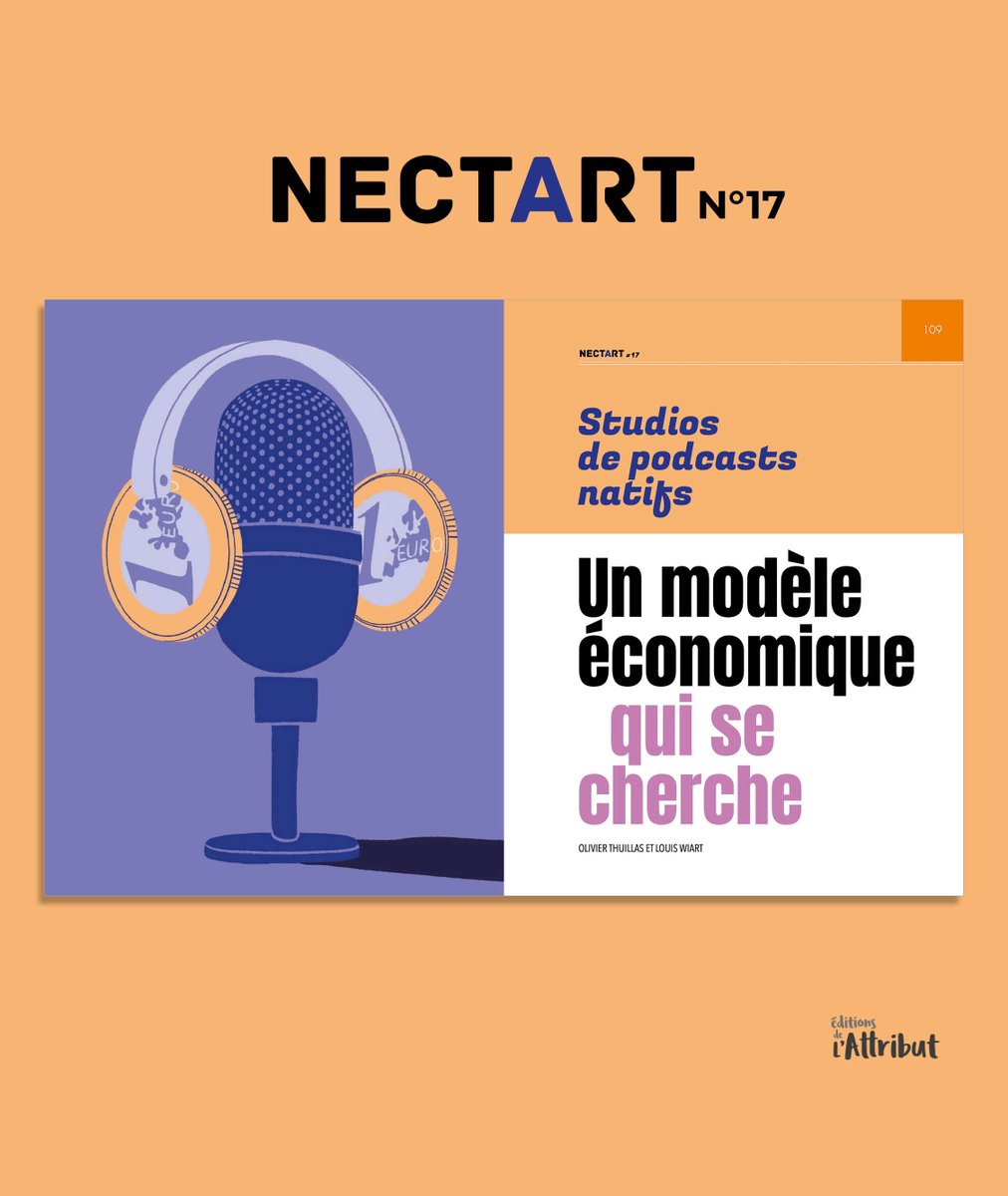 · Studios de podcasts natifs – Un modèle économique qui se cherche par <a href="/OThuillas/">Olivier Thuillas</a> et @WiartLouis
NECTART #17 ➡️ bit.ly/42Q5och