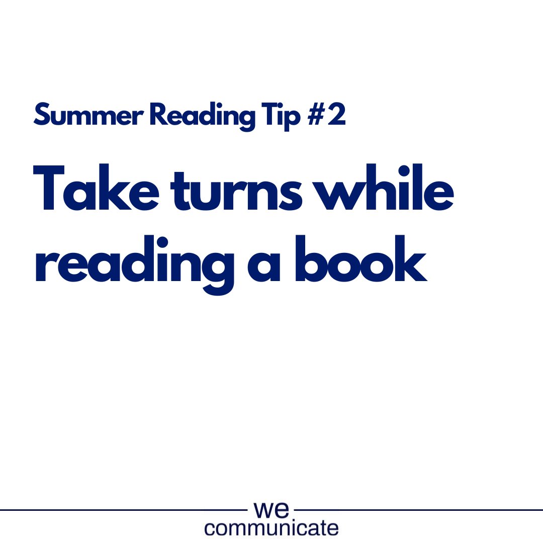 WeCommunicateON's tweet photo. If your child isn’t able to read all the words in a book, don’t abandon it. Read to them and stop at words they have the skills to read and give them a turn. 🔑 skills: knowing what sounds the letters make + being able to slide sounds together. #SummerSlide https://t.co/P0thWV4SJ2