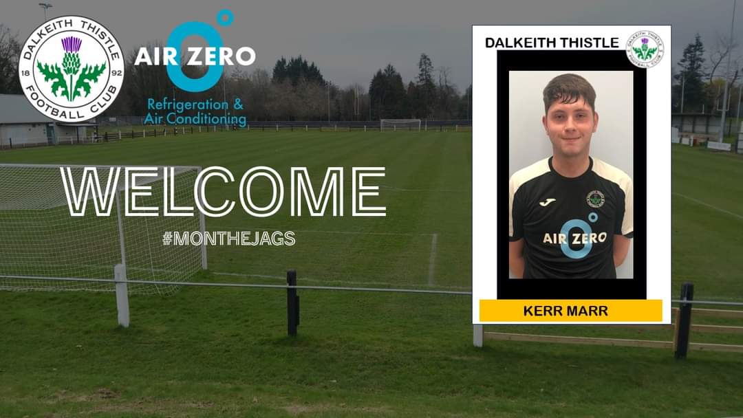 🤝✍️ KERR MARR 

We are delighted that Midfielder Kerr Marr has agreed to sign with Dalkeith Thistle.

The Former Musselburgh Athletic player has impressed in Pre-season already and has been rewarded with a contract for the upcoming season