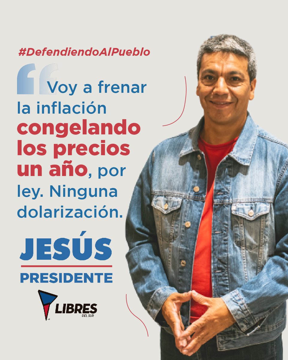 Libresdelsurfv's tweet photo. Desde Libres del Sur juntamos más de un millon de firmas, ya la enviamos al congreso para que congelen los precios por un año. 
La inflación pega a los que menos tienen, Jesus quiere acabar con eso!
 #JesúsEsPuebloComoVos* https://t.co/eW34razTn8