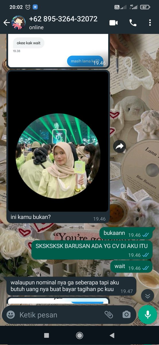 caelstaa's tweet photo. oke jadi kronologinya, si mbak ini dia convert ke aku dari spay Prem ke dana. okelah langsung aku proses karena di ht tadi lagi banyak yg cari jasa cv. selang beberapa waktu setelah aku selesai proses ada nomor yg ngga dikenal chat wa pribadi aku yg kebetulan itu nomor e-wallet https://t.co/S3BTxBhmCV