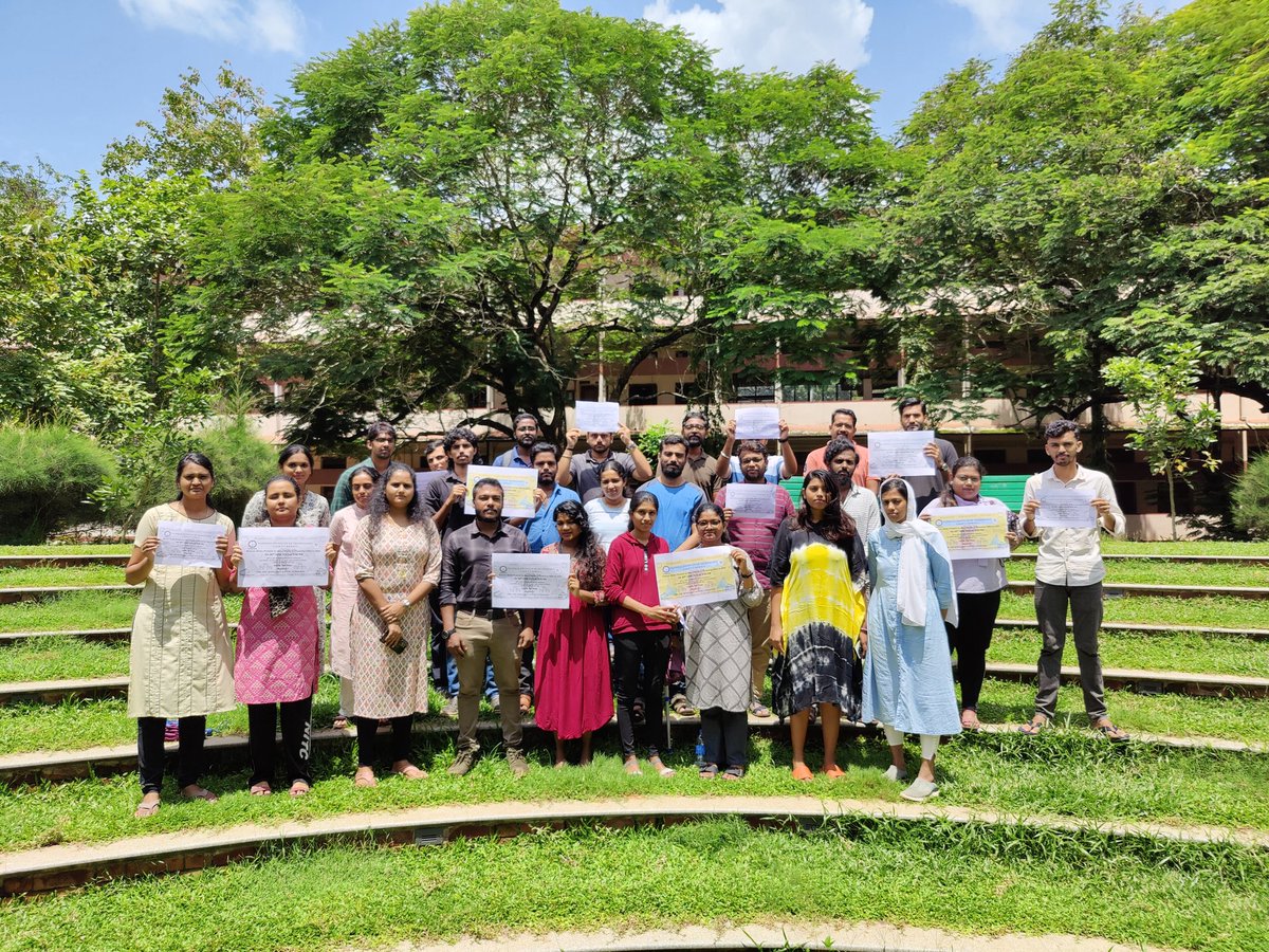 urbimondal's tweet photo. #Unacceptablehike20 
#Revisehiketo60 
@IndiaDST The Govt's 19.4% fellowship hike is unacceptable! We scholars are the backbone of India's R &amp; D ecosystem and deserve a 60% hike. Peaceful Protest at NIT Calicut @PMOIndia @DrJitendraSingh @EduMinOfIndia @AjaySoodIISc @dpradhanbjp https://t.co/gsxEjvxq1y