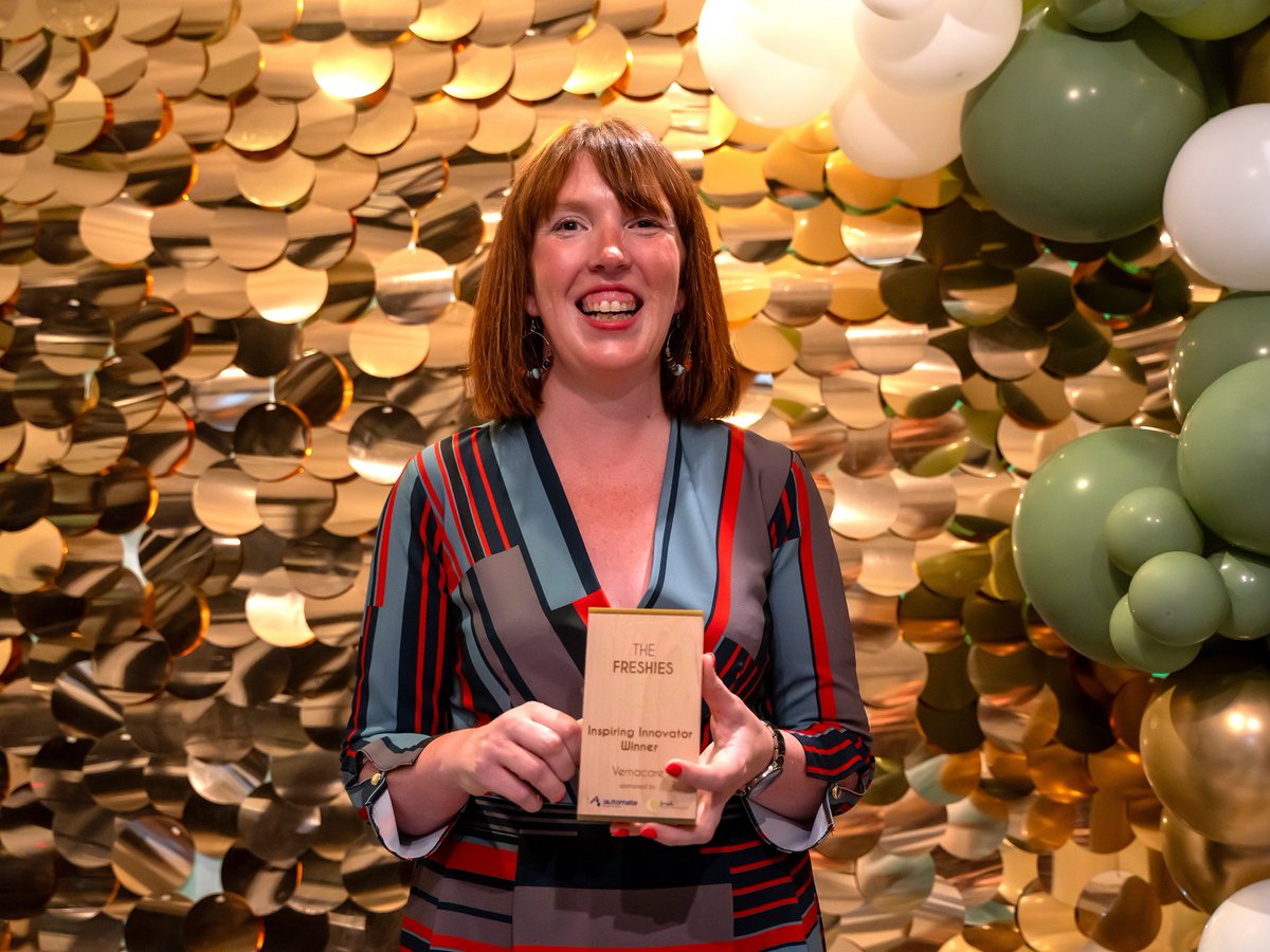 Throwback to last Friday when our Global Marketing Director, Rachel Downham, was collecting our Inspiring Innovator Award at #TheFreshies with @fp_resourcing! 🏆 

#InspiringInnovator #Awards #HealthcareAwards #InfectionPrevention