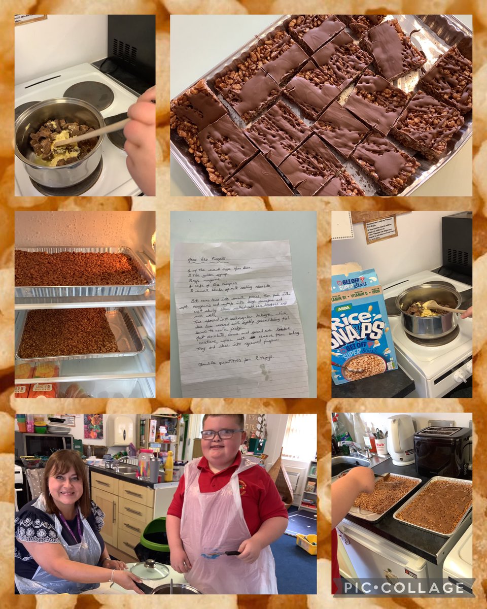 Scrummy Yummy Fridays! 😋Huge thanks to Mrs Perry’s lovely Mum for sharing her ‘secret’ family recipe. We loved making your krispie squares this morning. This recipe may not be a secret for long! ❤️⁦@HTPSchool⁩