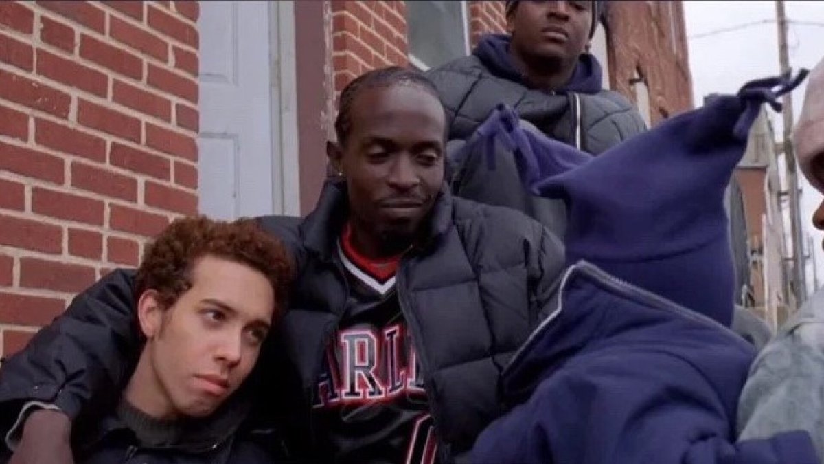 Still jazzed that #TheWire  has two gay characters that are proudly gay when they are introduced, and their character arcs aren’t them struggling with that part of their identity or them discovering it!! They go through lots of other shit completely unrelated!