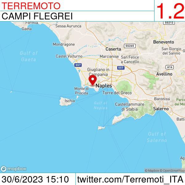 Lieve #terremoto alle 15:10
Epicentro: Campi Flegrei
Magnitudo: 1.2
Dettagli: terremoti.ingv.it/event/35427581