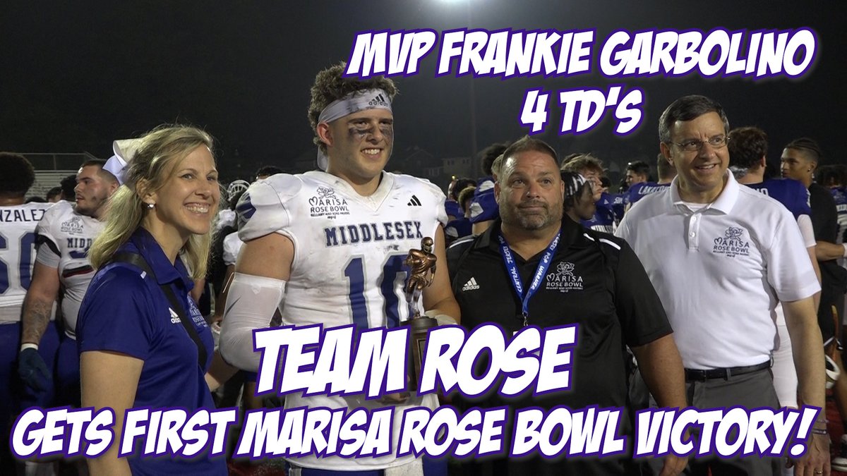 <a href="/FoundationMT/">Marisa's Foundation</a> <a href="/GregTufaro/">Greg Tufaro</a> <a href="/bordenfb4ever/">Marcus A. Borden</a> <a href="/NB_RaiderNation/">NBTHS Raider Nation</a> <a href="/mcipot/">Michael Cipot</a> 👀 North Brunswick stars shine bright at the 2nd Marisa Rose Bowl as 4 TD’s from QB Frankie Garbolino help lead Team Rose to a 37-15 victory

<a href="/FoundationMT/">Marisa's Foundation</a> <a href="/GregTufaro/">Greg Tufaro</a> <a href="/bordenfb4ever/">Marcus A. Borden</a> <a href="/NB_RaiderNation/">NBTHS Raider Nation</a> <a href="/mcipot/">Michael Cipot</a>

Watch the highlights now 🔽: jerseysportszone.com/team-rose-take…