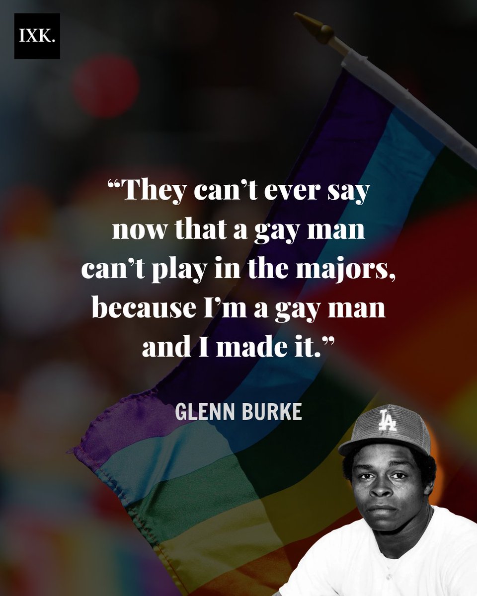 For #pride, let us celebrate and remember Glenn Burke, a Black baseball player who was the first MLB player to come out as gay in the 1980s. Burke passed away from complications related to AIDS in 1995.