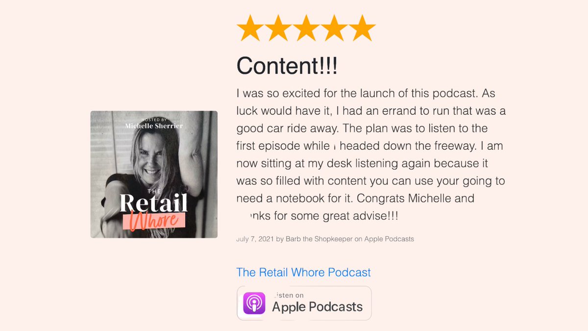 Hey longtime listeners, this week, we’re asking you to head over to our website and leave us a review telling us about your favorite episode of the show so far. We’ll take a look and share some of the listener favorites! LINK IN BIO #podcast #Retail