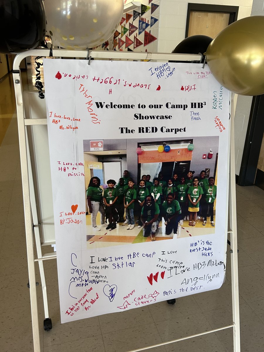 Congratulations to the students and staff at the HB3 Camp at Asa G. Hilliard Elementary School. Great things are happening!