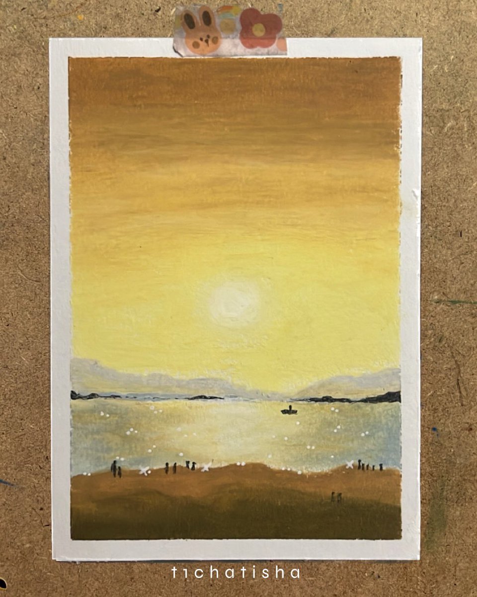 ก่อนจะหมดเดือน อย่าลืมกันนะ ｡•◡•｡*: ꒰ winter.ori 💐 ꒱ #ทิชาสิวาด #oilpastel #สีชอล์ค #สีชอล์ก #mungyo