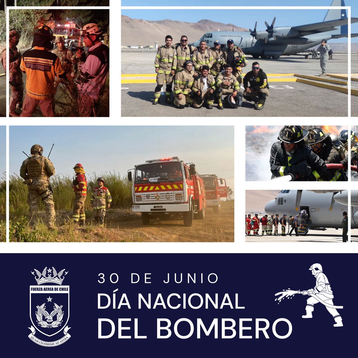 En el #DíaNacionaldelBombero saludamos a todos aquellos valientes voluntarios, que con su labor y espíritu de compromiso ponen en riesgo sus vidas para salvar a la comunidad en la extinción de incendios, rescate de personas y la protección de espacios ambientales.
