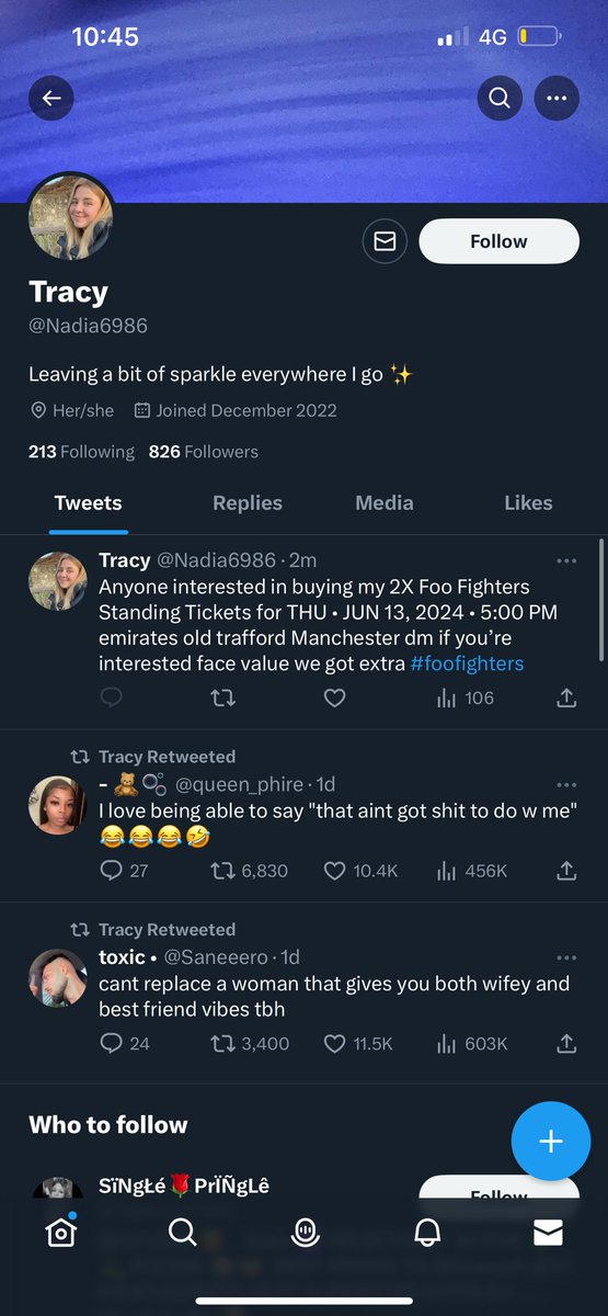 KerryCahill5's tweet photo. Do not buy off this person, this is a scam. My daughter unfortunately learnt the hard way this morning trying to get me a ticket. £150 lighter and she won't be trusting anyone like this again! Disgusted is not the word. @foofighters @KerrangRadio @PlanetRockRadio @KieraCahill_ https://t.co/FemjplXj5I