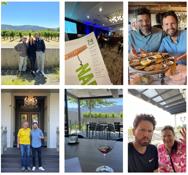 inspect0rdave's tweet photo. Napa Valley! Another @ASEVtweets in the books. Attending sessions is valuable, but in my opinion, nothing beats meeting new industry contacts and catching up with friends! https://t.co/dvpHvoCQis