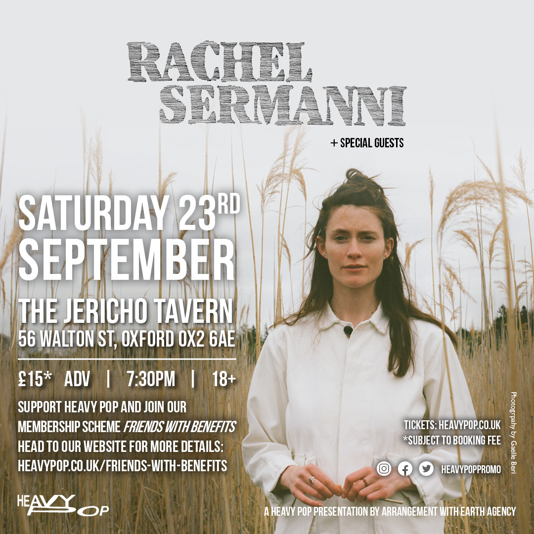 Heavy Pop (@heavypoppromo) on Twitter photo 🚨 New show: <a href="/RachelSermanni/">Rachel Sermanni</a> 🚨
Rachel returns to <a href="/Jericho_Tavern/">The Jericho Tavern</a> #Oxford on Sat 23rd Sept.
🎟️ tickets are on sale now: heavypop.co.uk 🚨 New show: <a href="/RachelSermanni/">Rachel Sermanni</a> 🚨
Rachel returns to <a href="/Jericho_Tavern/">The Jericho Tavern</a> #Oxford on Sat 23rd Sept.
🎟️ tickets are on sale now: heavypop.co.uk