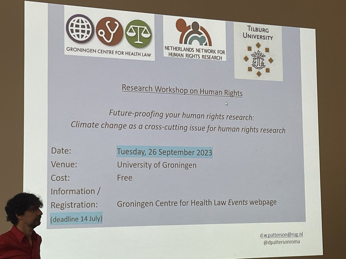 Announcement of the next exciting @NNHRResearch event: workshop on climate change as a cross-cutting issue for #humanright research. 26/09 Teamwork of @GroningenCHL & @TilburgLaw rug.nl/rechten/onderz…