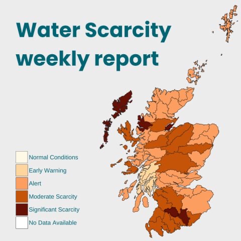 ⚠️ Important update ⚠️

SEPA has just announced that the Spey catchment is experiencing 'Moderate Water Scarcity', the second worse category. 

It is becoming abundantly clear that we must #ReleasetheSpey before it is too late for our salmon, wildlife and river.