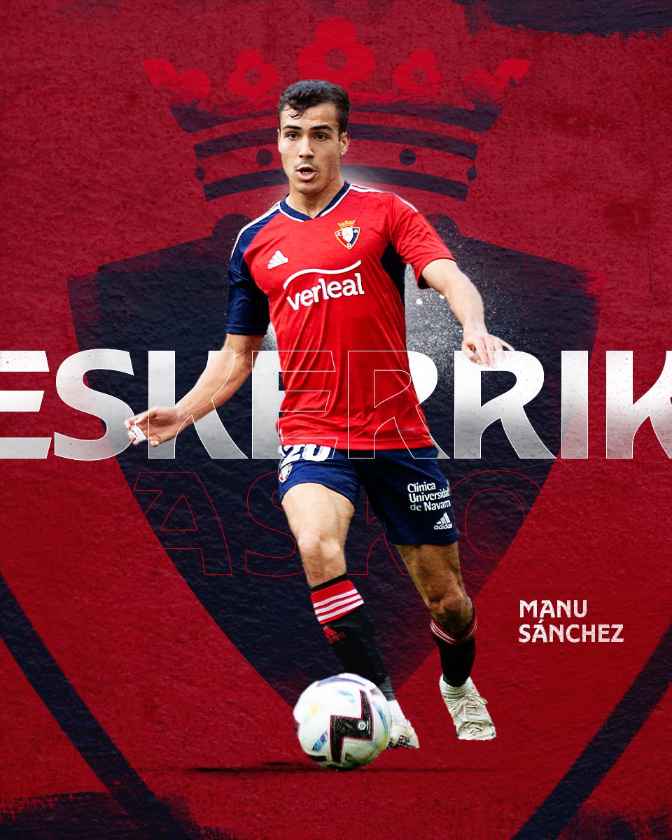 Osasuna_eus's tweet photo. #Osasuna-k Manu Sánchezekin duen kontratu-harremana amaitzen da.
#EskerrikAskoManu #GraciasManu #ThanksManu https://t.co/eRAP5m6ltE