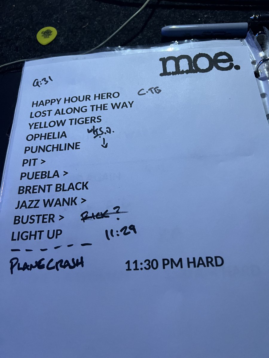 moeperiod's tweet photo. Setlist -
6/29/23
@highsierramusic
Quincy, CA
#moe #moetour https://t.co/ZP6oEjljI9