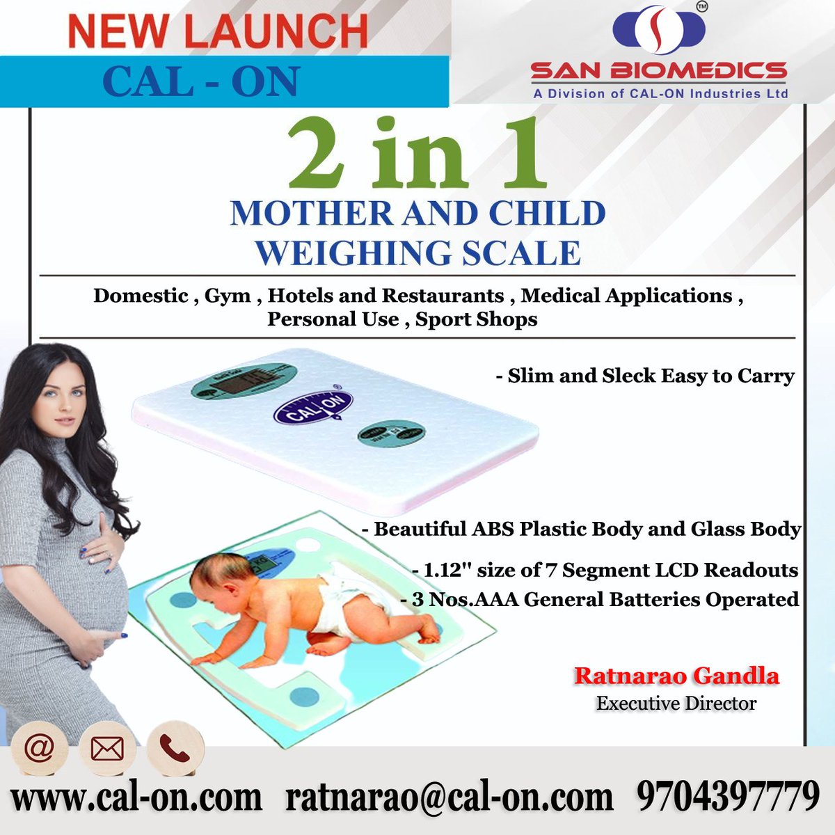 SanBiomedics's tweet photo. CAL-ON has successfully launched Health Care Series. Indigenously first time in India. These scales are Multi Load cells based technology to get high accuracy at a very affordable prices.

For More Details Contact us on 9603 545 666
https://t.co/n2nDQcynUM
*
 #digitalscales https://t.co/PPEJTcAl95